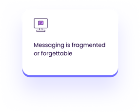 Outcome Marketing - Fragmented messaging
